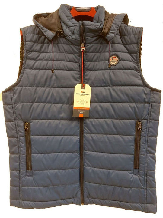 Αμάνικο Μπουφάν Puffer Μπλέ