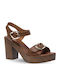 Sandale Din Piele Tabac