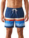 Men's Swimwear Bermuda Blue Striped