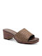 Mules with Heel in Brown Colour