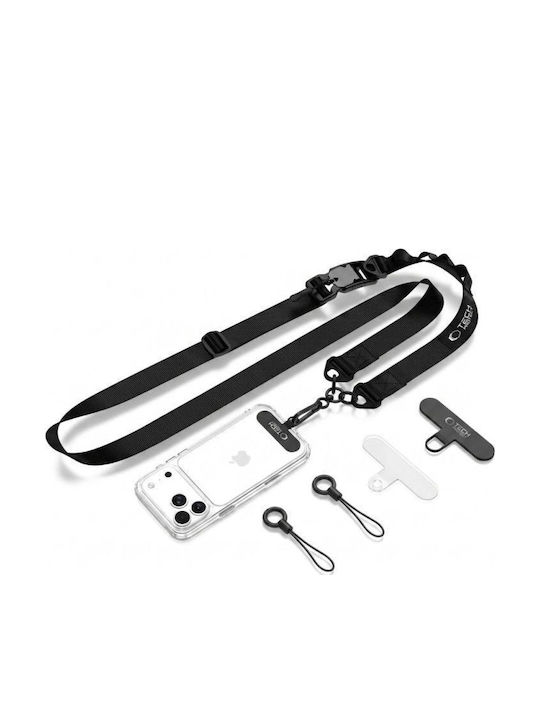 Tech-protect C9s Rope Crossbody Phone Lanyard Black