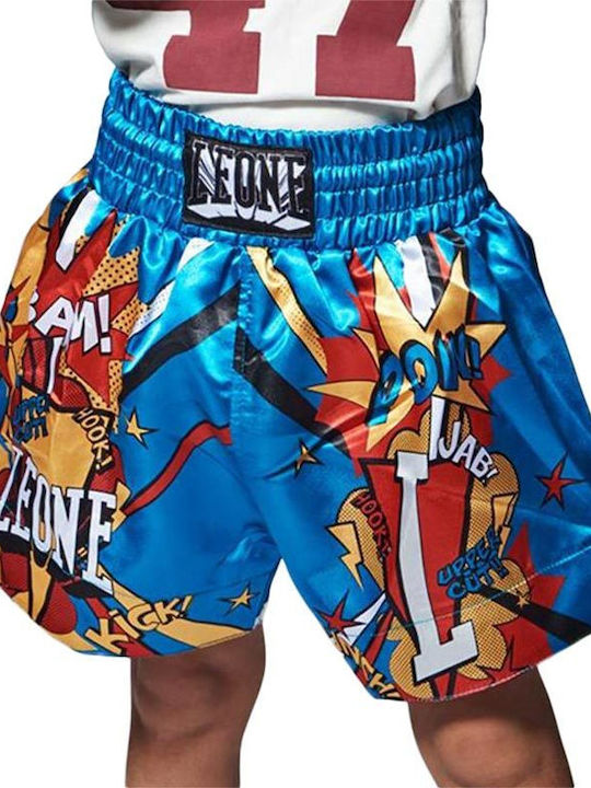 Παιδικό Σορτς Kick Thai Leone Hero Abj02 Light Blue