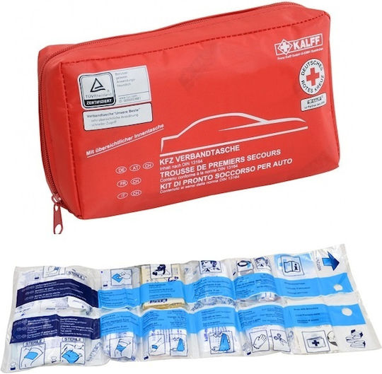 Kalff Car First Aid Kit Bag with Equipment