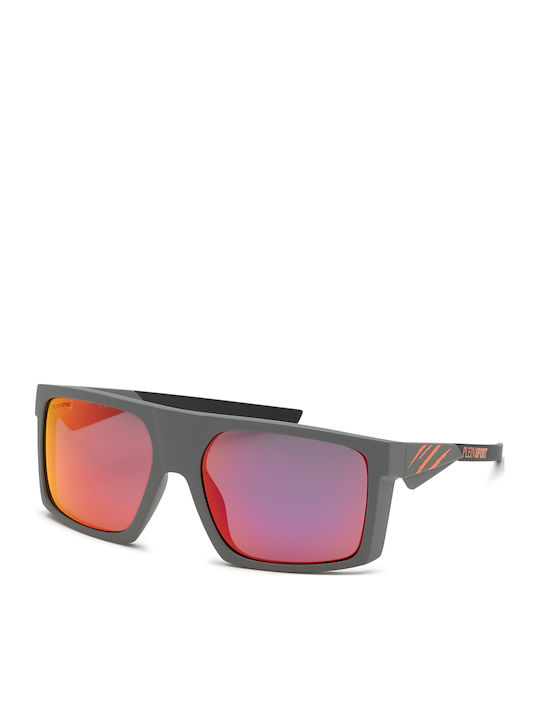 Philipp Plein Ανδρικά Γυαλιά Ηλίου με Γκρι Σκελετό SSP009-58507Z