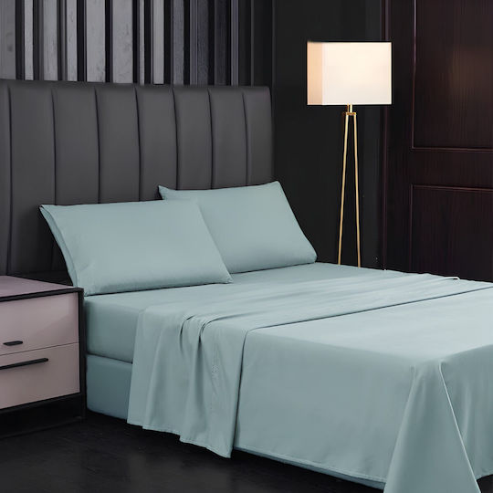 Super-Double Set 4 Pieces 220x240cm Light Blue Super-Double Set 4 Pieces 220x240cm Light Blue