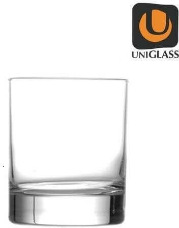 Uniglass Classico Σετ Ποτήρια Ουίσκι / Κοκτέιλ/Ποτού από Γυαλί σε Καφέ Χρώμα 12τμχ