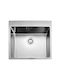 Gian Drop-In Küchenspüle Inox M54xP50cm Silber