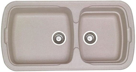Sanitec 305 Classic Drop-In Inox M96xP51cm Metallic Ice Sanitec 305 Classic Drop-In Inox M96xP51cm Metallic Ice