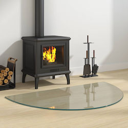 vidaXL Γυάλινο Προστατευτικό Τζακιού 100x60cm Διάφανο vidaXL Γυάλινο Προστατευτικό Τζακιού 100x60cm Διάφανο