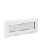 vidaXL Hinged PVC Window W110xH40cm