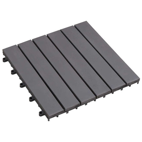 vidaXL Material for Garden Flooring from Wood 30x30cm 30 Pieces