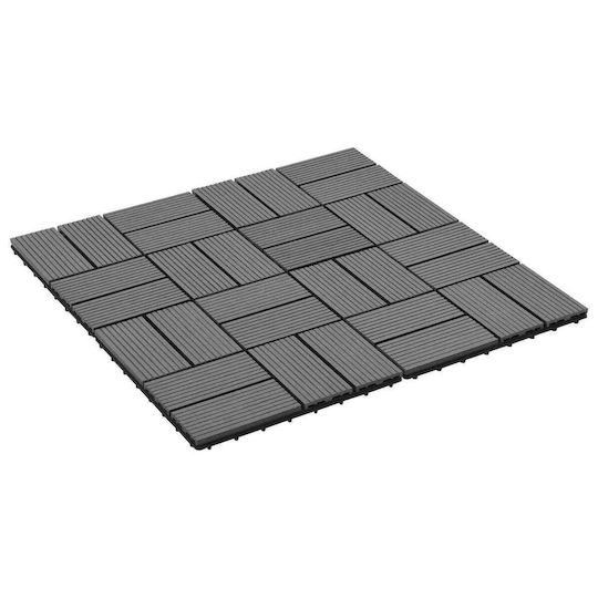 vidaXL WPC Garden Flooring Tile 30x30cm 22 Pieces