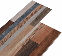 vidaXL Set Plastic Floor PVC with 28 Tiles L61x...