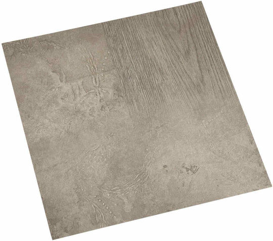 vidaXL Set Plastic Floor PVC with 20 Tiles L30.5xW30.5cm Gray