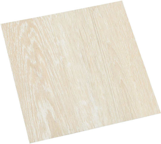 vidaXL Set Plastic Floor PVC with 20 Tiles L30.5xW30.5cm White