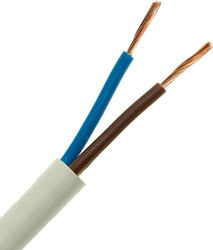 Cabluri De Alimentare Flexibil Nymhy 2x1mm2 H05vv-f Alb