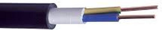 Захранващ Кабел Nyy J1vv-u 2x1.5mm2 Черен С Ротация