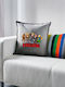 Roblox Squad Kids Throw Pillow Gray 100% Cotton Filling 50x50cm