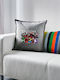 Roblox Forsaken Kids Throw Pillow Gray 100% Cotton Filling 50x50cm