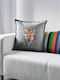 Mario Galaxy Kids Throw Pillow Couch Gray 100% Cotton Filling 50x50cm