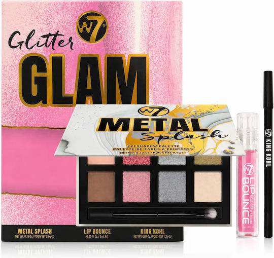 W7 Cosmetics Glitter Glam Παλέτα Μακιγιάζ για τα Μάτια