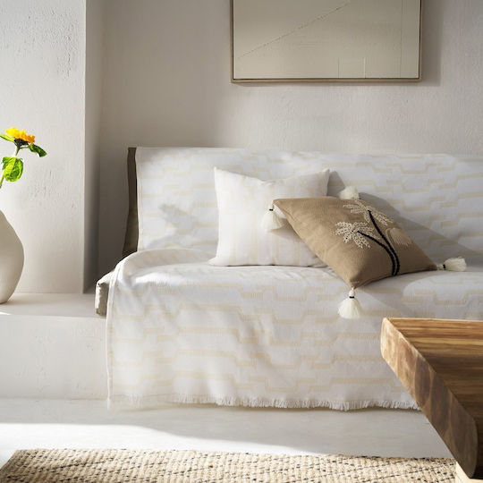 Gofis Home Clover Sofa Throw 180x250cm Polar White