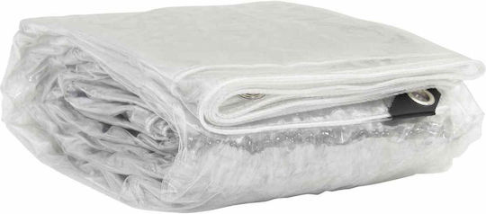 vidaXL Waterproof Tarpaulin 350gr/m² 7x4m Heavy Duty Transparent