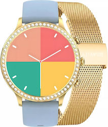 Smartwatch Gravity Zloty Strap Bracelet Gt5-4