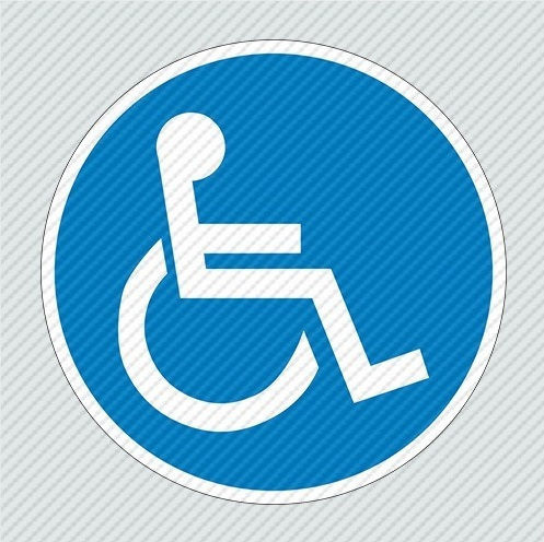 Infosign Αυτοκόλλητο Pvc Πλαστικοποίηση Φ12 Αμεα Special Needs 17871