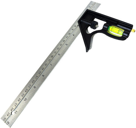 Carpenters Angle Ruler Length 30cm with Spirit Level