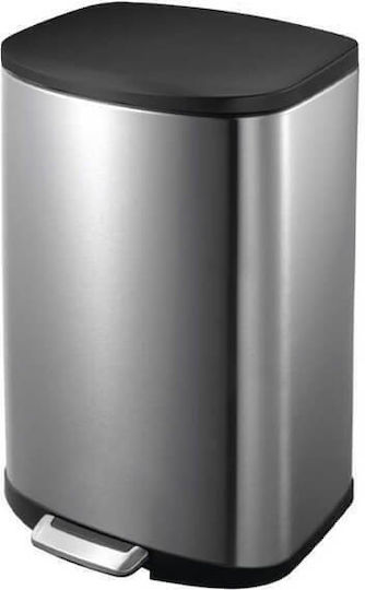 Μεταλλικός Κάδος Απορριμμάτων με Πεντάλ 70lt Inox