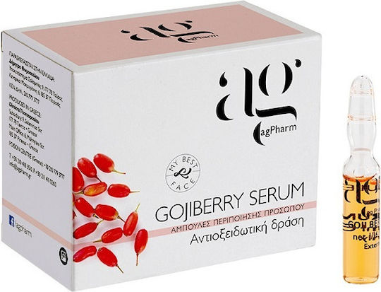Ag Pharm Gojiberry Ενυδατικό Serum Προσώπου με Πεπτίδια & Υαλουρονικό Οξύ για Αποτοξίνωση & Αναζωογόνηση 8x2ml