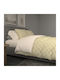 Charalambidis Textiles Σεντόνι Υπέρδιπλο με Λάστιχο 160x260εκ. Μπεζ