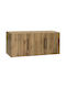 HomeMarkt Rectangular Loft Closet from Chipboard Natural 150x55x6cm HM747.12