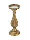 Artekko Solis Gold MDF Kerzenhalter 10,8x10,8x28 cm
