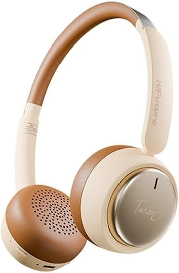 HiFuture Wireless Bluetooth On Ear Headphones with 40 Hours Playing Time Beige