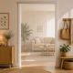 Door Curtain Made of Transparent Plastic 100x215cm 123017