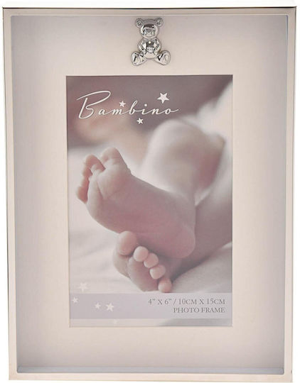 Bambino Mio Teddy Bear Silver Plated Kids Picture Frame