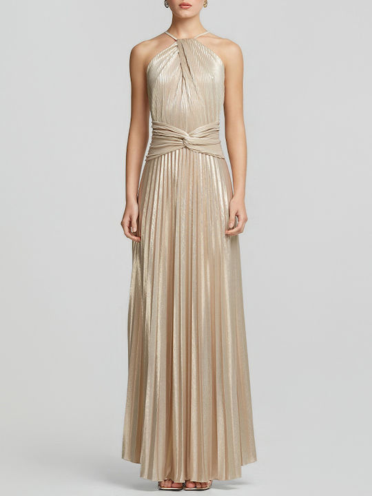 Maxi Damenkleid für Hochzeit - Taufe Gold