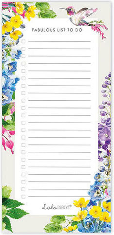 Μαγνητικό To Do List Hummingbird 99x210mm Lola Design Shl-681