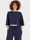 Women's Crop T-shirt Indigo