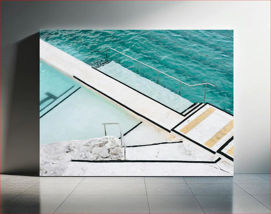Панел Modern Pool Overlooking Sea Модерна Плувна Бассейн С Гледка Към Морето 120x80