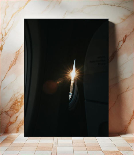 Painting Sunrise Through An Airplane Window Sunrise Through An Airplane Window 80x120