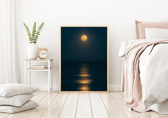 Πίνακας Moonlit Sea Φεγγαρόλουστη Θάλασσα 80x120