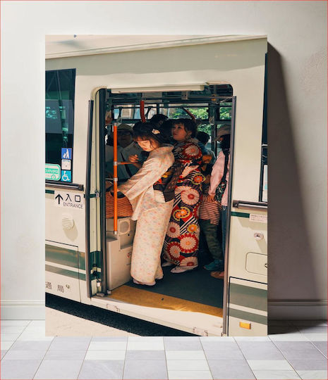 Painting Traditional Attire On Public Transport Traditional Attire On Public Transport 50x80
