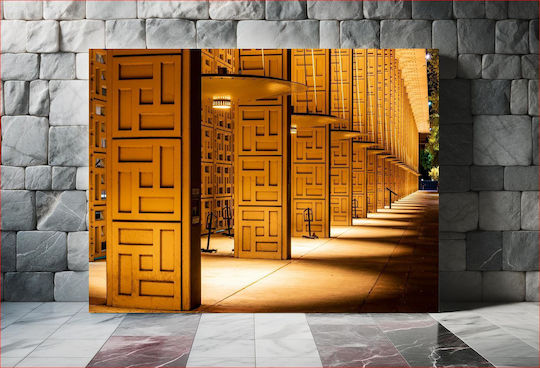Πίνακας Geometric Illuminated Columns Γεωμετρικές Φωτιζόμενες Στήλες 150x100 Πίνακας Geometric Illuminated Columns Γεωμετρικές Φωτιζόμενες Στήλες 150x100