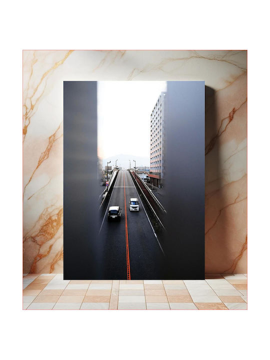 Πίνακας Cars On Elevated Roadway Αυτοκίνητα Υπερυψωμένο Δρόμο 40x65