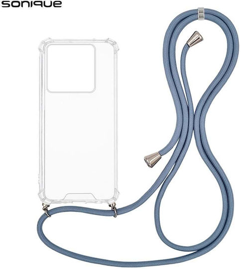 Sonique Silikon Nackenriemen Armor Klare Xiaomi Poco M7 Pro 5g Blau Grau