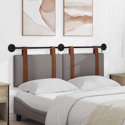 vidaXL Holz-Kopfstütze Für Bett Braun 130x55cm