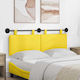 vidaXL Fabric Bed Headboard Cushion Yellow 130x...